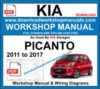 Kia Picanto Service Repair Workshop Manual Download